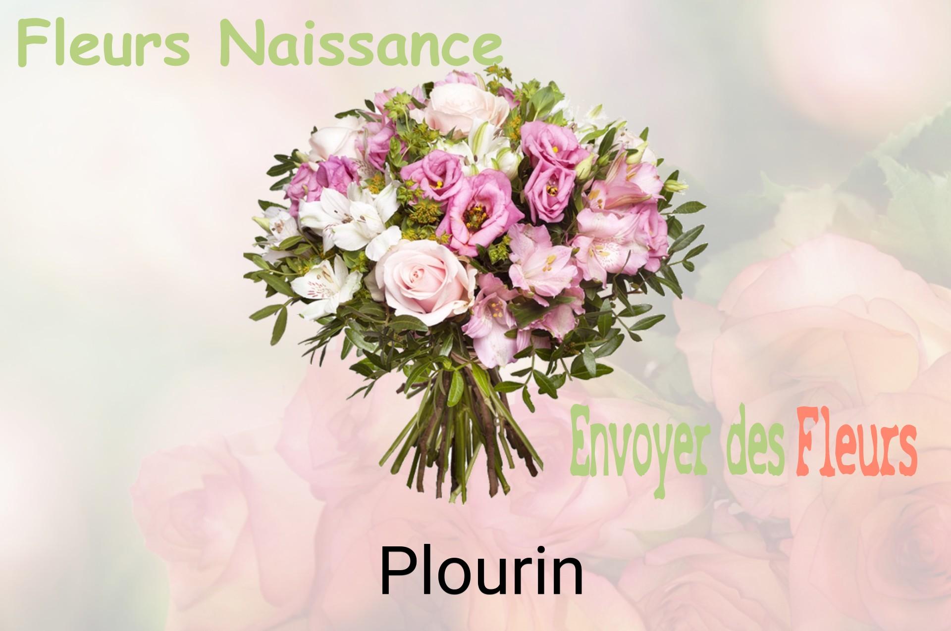 Bouquet de fleurs de naissance livré à Plourin